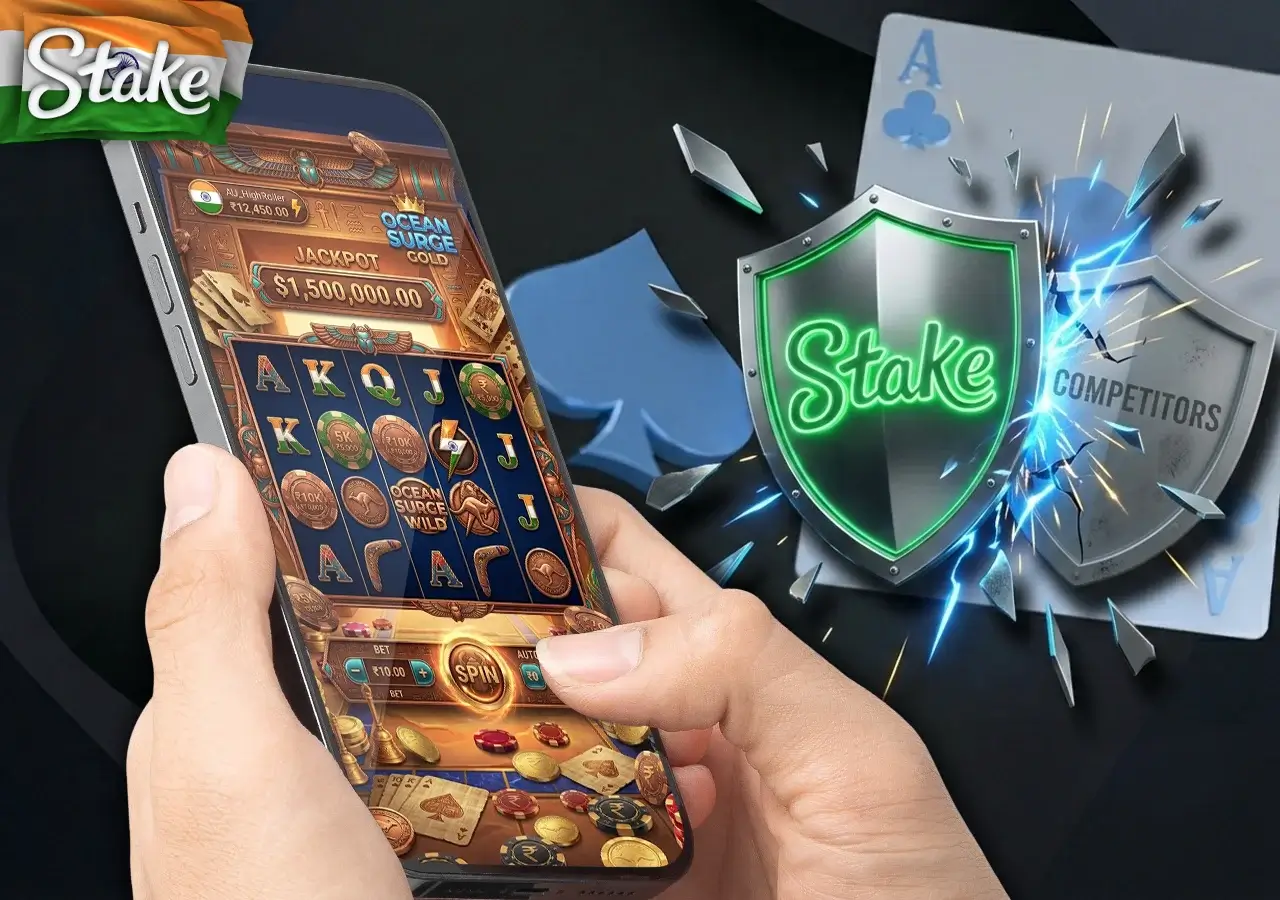 Detailed competitive analysis comparing Stake with other major Indian gambling websites